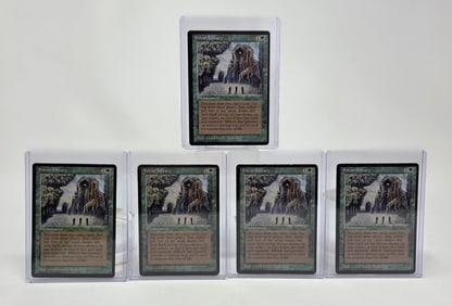 5 MTG: Legends "Sylvan Library" cards
