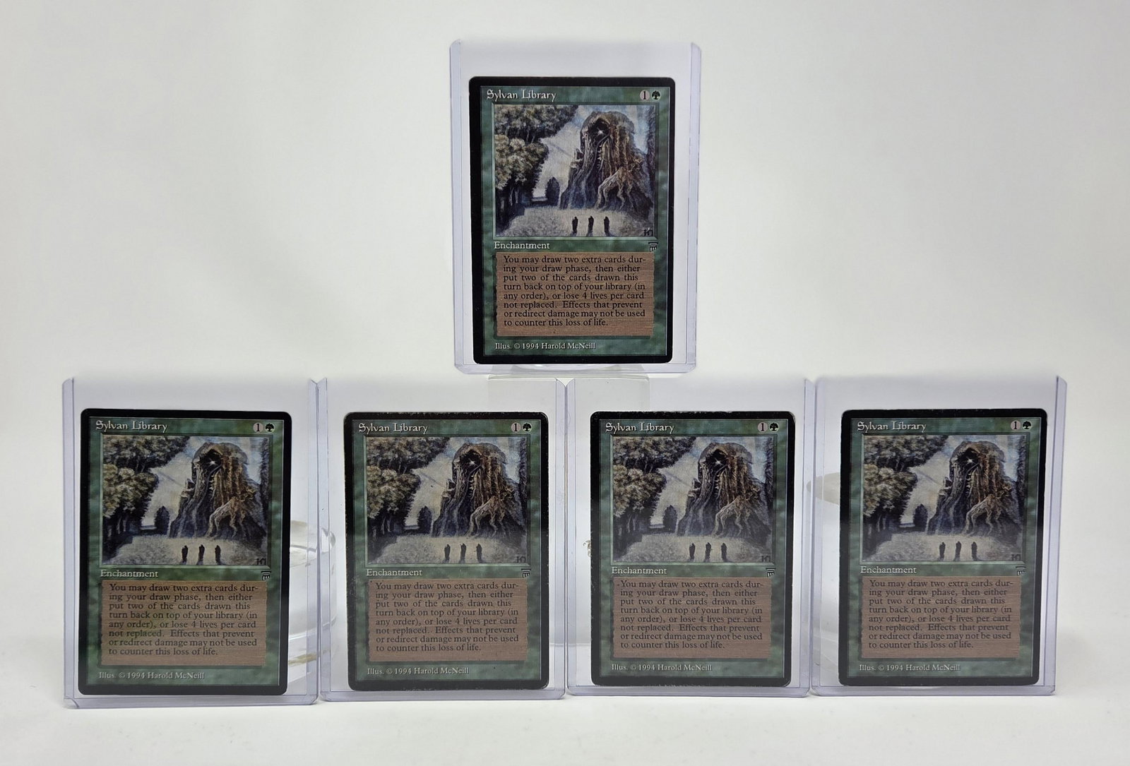 5 MTG: Legends "Sylvan Library" cards (1 of 4)