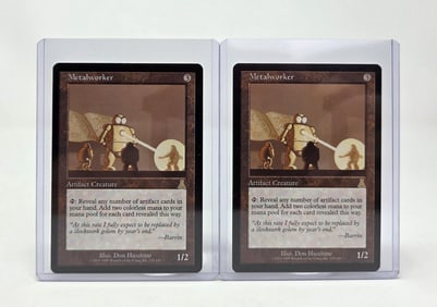 2 Urza's Destiny "Metalworker" cards