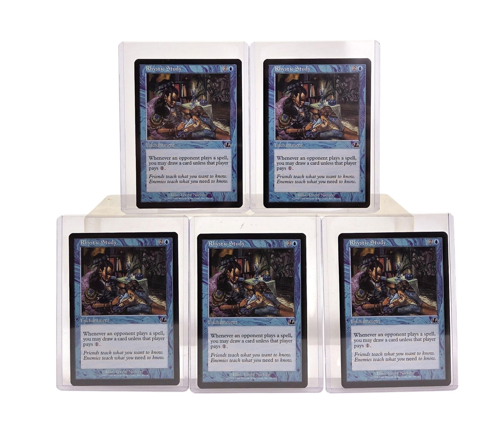 5 MTG: Prophecy "Rhystic Study" cards (1 of 4)