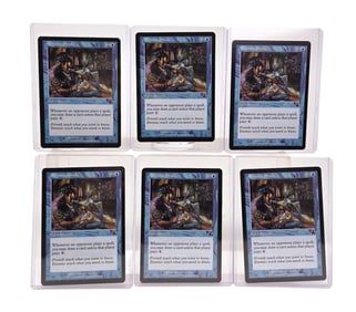 6 MTG: Prophecy "Rhystic Study" cards