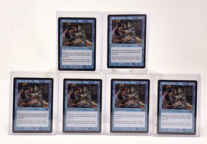 6 MTG: Prophecy "Rhystic Study" cards
