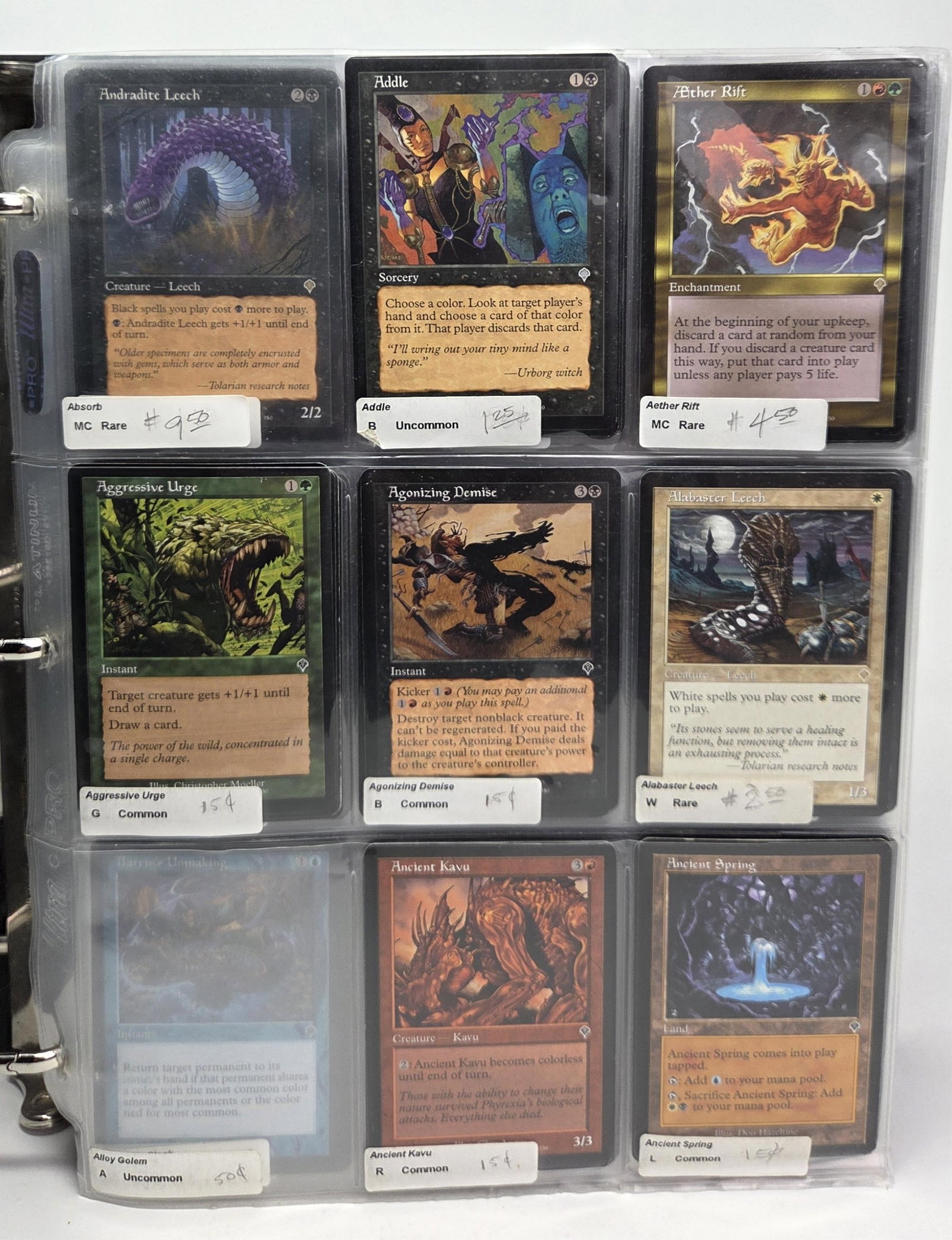 Binder of WOTC MTG: Invasion cards (1 of 5)