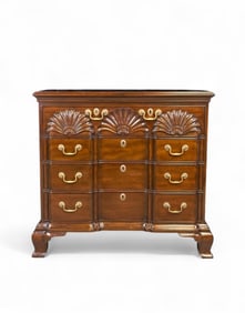 Kittinger Chippendale style block front chest.