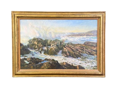 William Woodward, Rocky seascape, O/C.