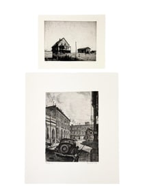 2 Armin Landeck Etchings.