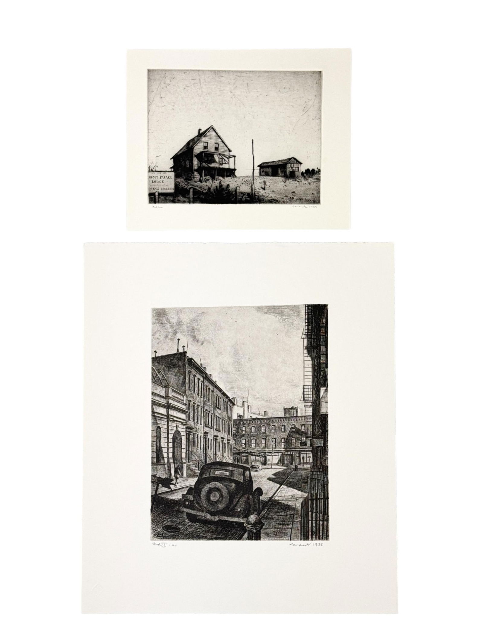 2 Armin Landeck Etchings. (1 of 3)