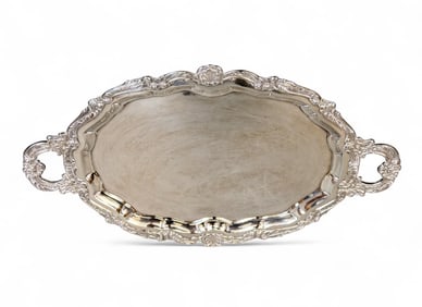 Spanish silver tray.