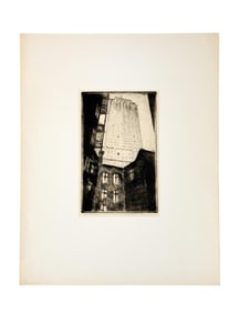 Drewes, "Chicago," 1926, Etching.