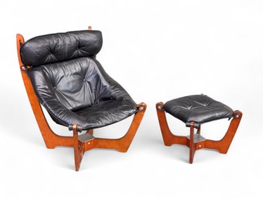 IMG Norway Luna chair and ottoman.