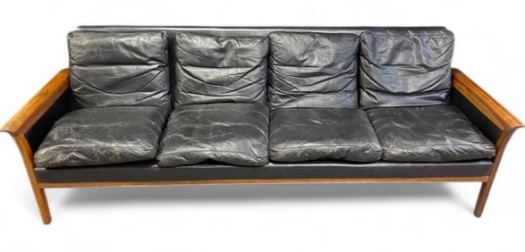 Norwegian K. Saeter Vatne Mobler rosewood sofa.