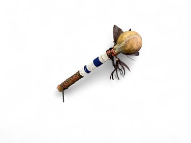 Great Plains hide rattle, 19th c.