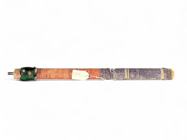 Native American porcupine quill pipe stem, 20th c.