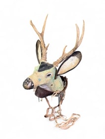 Hopi antelope katsina headdress, 20th c.