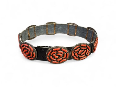Navajo leather belt.