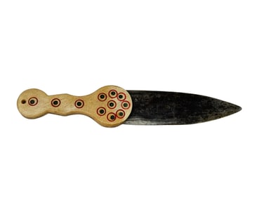 Alaskan Athabaskan bone handled dag knife.