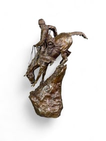 After Remington, "Mountain Man," Bronze.