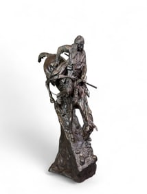 After Remington, "Mountain Man," Bronze.