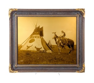 Curtis, "Painted Tipi," 1908, Photograph.