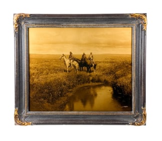 Curtis, "Three Chiefs-Piegan," 1900, Photograph.