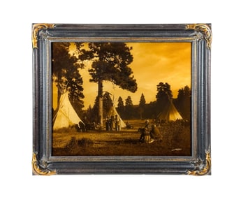 Curtis, "Flat Camp...Jocko," 1910, Photograph.