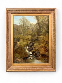 W.H.B., Forest landscape, 1874, O/C.
