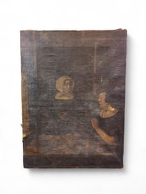 Two Women at a table, O/C.