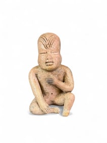 Las Bocas Olmec seated figure, Mexico.