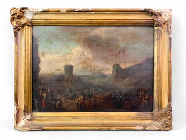 European school, Coastal landscape, O/C.