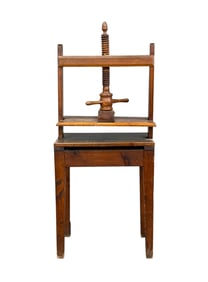 Standing bookbinder press, 19th c.