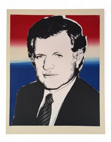 Warhol, "Edward Kennedy," 1980, Serigraph.