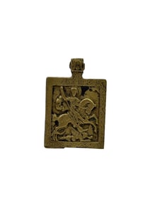 Russian miniature icon of St. George, 18th c.