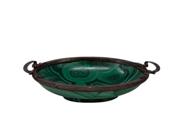 Malachite bowl.