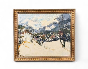 Juozas Pautienius, Winter landscape, O/B.
