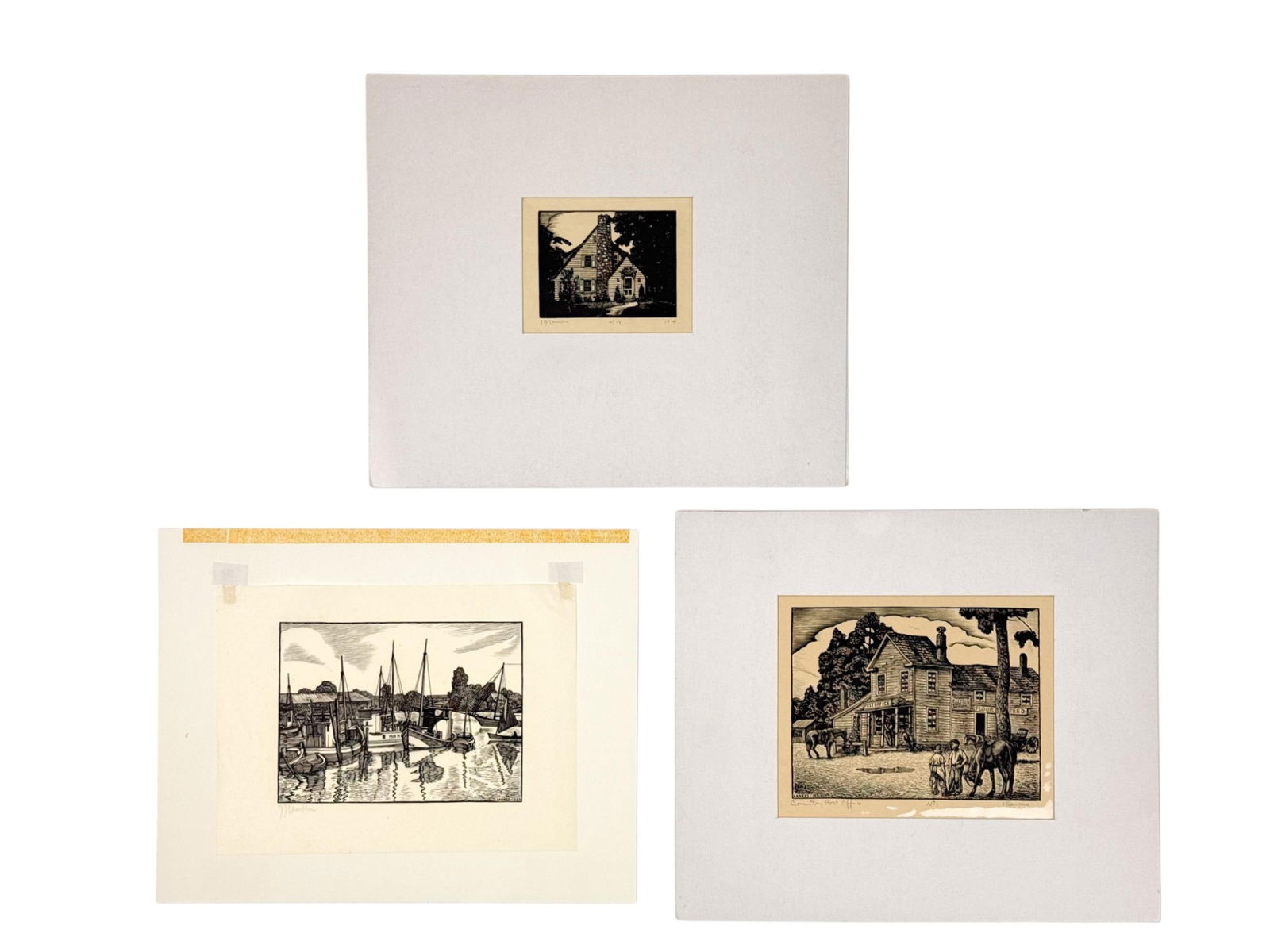 3 Lankes Woodcuts. (1 of 6)