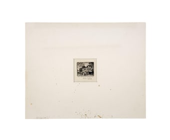 Weidenaar, "Corner Brewery," 1941, Etching.