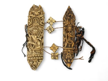 2 Bone plaques from Tantric dancer's apron.