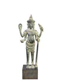 Bronze figure of Vishnu, Khmer period, 12th c.