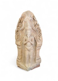 Sandstone relief with an Ascetic, 10th-13th c.