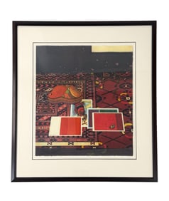 Oxman, "Mid Solitude," 1987, Etching.