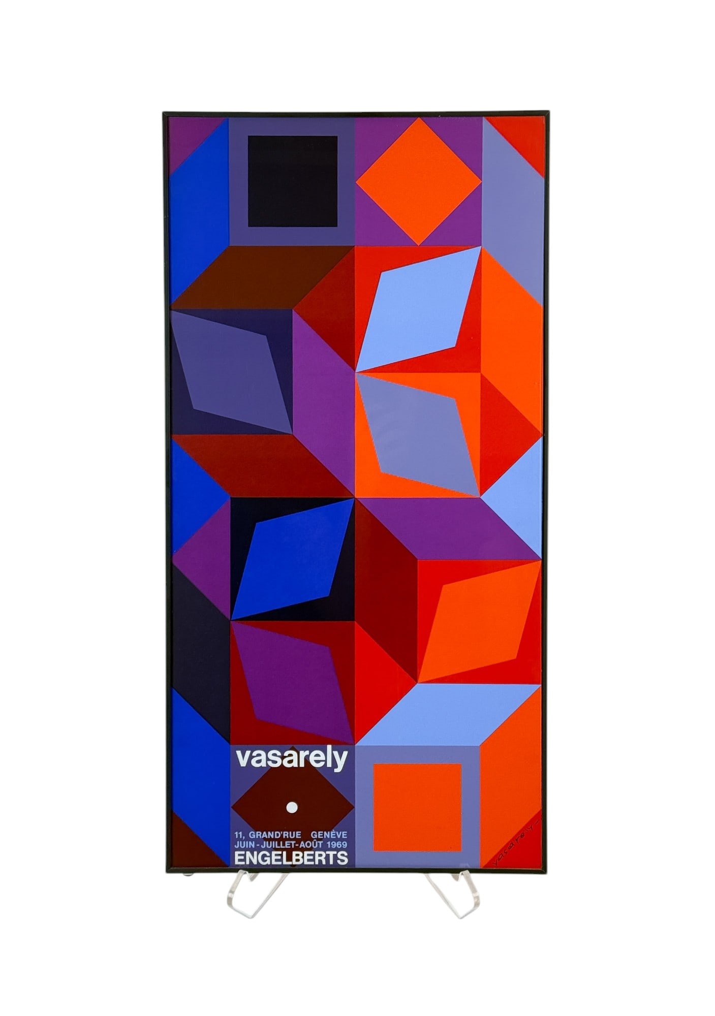 Vasarely, "Engleberts," 1969, Serigraph. (1 of 4)