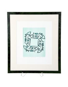Point, "Bridging Time," 2002, Glass plate etching.