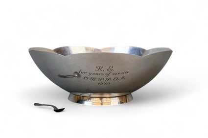 Tiffany & Co. sterling multi-lobed bowl.