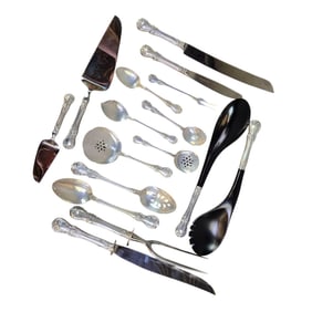 Towle "Old Master" sterling flatware service.