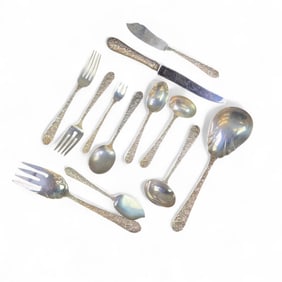 Alvin "Bridal Bouquet" sterling flatware.