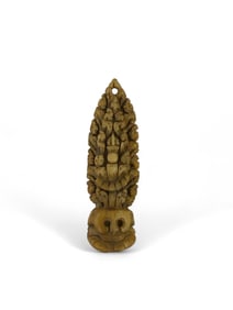 Small bone plaque, Tibet, 18th c.