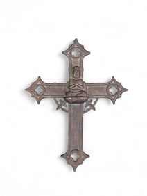 Japanese iron cross with Buddha.