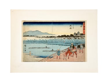 Hiroshige, "Yahagi River at Okazaki," c. 1850.