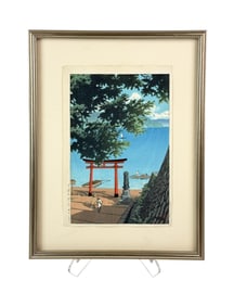 Hasui, "Chuzen-ji Utagahama," 1931, Woodblock.