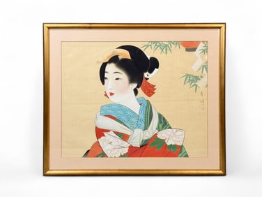 Japanese painting on silk.